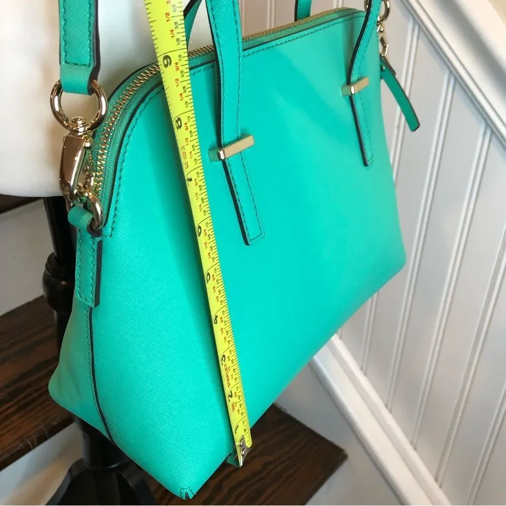 KATE SPADE Mint Green Cedar Street Maise Leather Satchel Crossbody